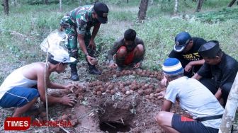 Brimob Dikerahkan Menyelisik Penemuan Ratusan Granat di Banyuwangi