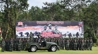 Pangdam II/Swj Pimpin Upacara Hari Infanteri ke-73 di Markas Yonif 141/AYJP