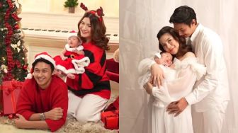 10 Pemotretan Felicya Angelista dan Caesar Hito Bertema Natal, Pertama Bareng Anak!