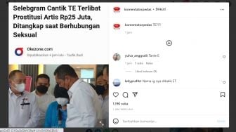 Penangkapan Selebgram TE, Kepergok Pas Berhubungan Intim, Warganet Tebak Sosoknya