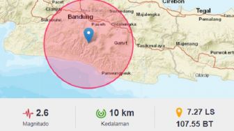 Gempa Bumi Terjadi di Pangalengan, Getarannya Terasa hingga Garut