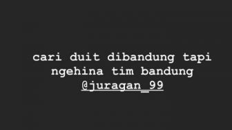 Juragan 99 Dituding Menghina Persib, Istri Panglima Viking Mencak-mencak