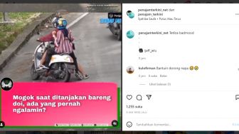 Viral Motor Sejoli Mogok di Jalan Tanjakkan, Warganet Sindir si &#039;Adek&#039;: Malu Kah Dek?