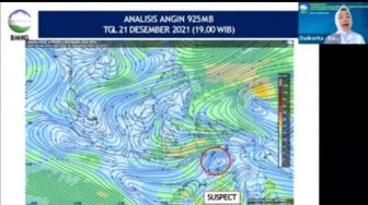 Suspek Bibit Siklon Tropis di Laut Timor Berpotensi Menguat dalam 72 Jam