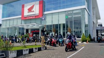 Weekend Ceria, Puluhan Komunitas Motor Hadiri Honda Bikers Land 2021 Yogyakarta