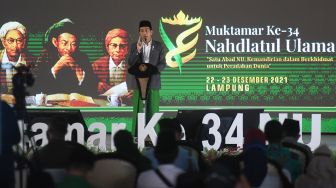 Pakai Peci dan Sarungan, Jokowi Buka Muktamar ke-34 NU