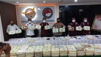 Polda Metro Jaya Tangkap Pengedar 147 Kg Sabu Untuk Persiapan Tahun Baru