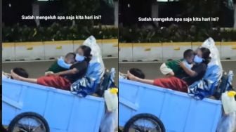 Video Ibu Ciumi Anak di Gerobak Viral: Potret Bahagia Sederhana