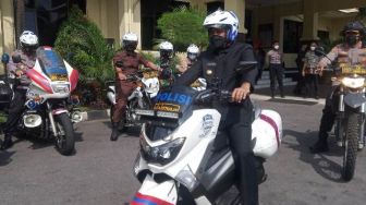 Potret Bupati Magelang Naik Motor Polisi Patroli Kawasan Candi Borobudur