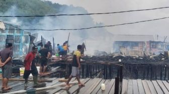 Akibat Dua Warga Bertengkar, Tiga Rumah Hangus Terbakar di Jayapura Selatan