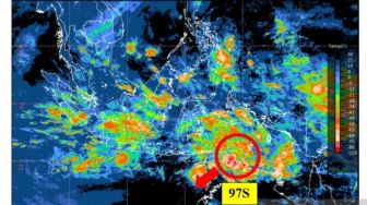 Di Malam Natal BMKG Umumkan Potensi Bibit Siklon Tropis 97S di Laut Timor