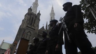 158 Gereja di Kota Makassar Dijaga Polisi