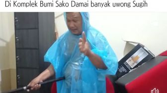 Momen Banjir Palembang Beredar di Media Sosial, Warga Bikin Video Mancing di Dalam Rumah