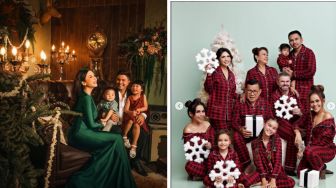 7 Potret Perayaan Natal Artis, Keluarga Melaney Ricardo Disorot