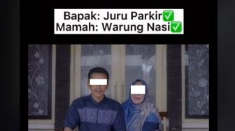 Ayah Juru Parkir Ibu Warung Nasi, Profesi Tiga Anaknya Bikin Insecure Tetangga