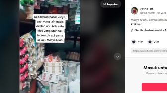 Viral Sebuah Toko Kelontong Utuh saat Pasar Kroya Terbakar, Warganet: Pasti Ahli Sedekah