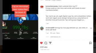 Diklaim Cetak Rekor, Subscriber Kanal YouTube Fuji Disebut Tercepat di Indonesia