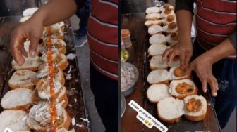 Beredar Video Pembuatan Jajanan Mirip Burger ala India, Publik: Khas Banget Cap Jempol