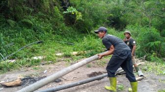 BPBD Sleman Pastikan Jaringan Pipa Air Bersih di Lereng Merapi Sudah Berhasil Diperbaiki