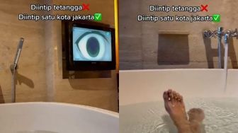 Viral Cowok Berendam di Bathtub, Ngaku Diintip Satu Kota Jakarta