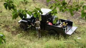 Mobil Terpental Hingga Masuk Jurang, Gubernur Gorontalo Dan Istri Bersyukur Masih Selamat