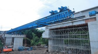 Proyek Jembatan Tlogomas Kota Malang Molor Akibat Banjir Bandang