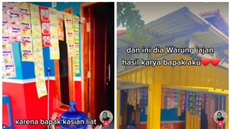 Buatkan Warung untuk Sang Anak, Aksi Ayah Banjir Pujian dari Warganet: Hebat Banget