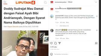 Doddy Sudrajat Mau Baikan dengan Faisal, Tapi Minta Nama Baiknya Dipulihkan: ODGJ Ini