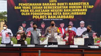 Pengungkapan Kasus Narkoba di Polres Banjarbaru Menurun Sepanjang Tahun 202