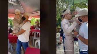 Viral Momen Pengantin Wanita Disabilitas Digendong Suami, Bukti Cinta Tak Pandang Fisik