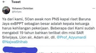 Dampak Peleburan BPPT ke BRIN, Puluhan Awak Kapal Riset Baruna Jaya Di-PHK Tanpa Pesangon