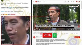 CEK FAKTA: Jokowi Janjikan Bonus Rp 12 Miliar Jika Indonesia Menang Piala AFF, Benarkah?