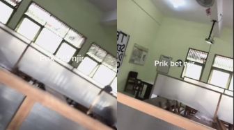 Sekolah Mulai Tatap Muka, Kelas ini Gunakan Pembatas Antar Meja Layaknya Warnet