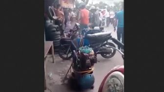 Viral! Anggota Ditpolair Baharkam Polri Dikeroyok Gerombolan Pemotor Di Jakarta Utara