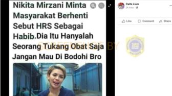 CEK FAKTA: Nikita Mirzani Minta Jangan Mau Dibodohi HRS yang Hanya Tukang Obat, Benarkah?