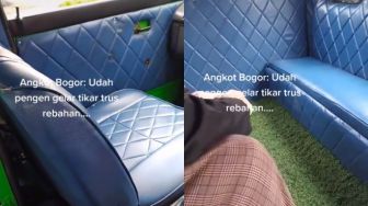 Manjakan Penumpang dengan Interior Mewah, Angkot di Bogor ini Bikin Warganet Ingin Rebahan