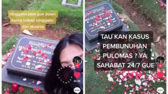 Nyesek, Wanita Curhat di Makam Sahabat, Warganet Dibuat Nostalgia Kasus Pembunuhan Pulomas