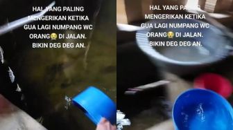 Pria Numpang ke Kamar Mandi di Pinggir Jalan, Kondisi WC Mengerikan Bikin Deg-degan