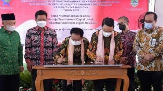 Bupati Majalengka Resmikan Gedung Fasilitas Layanan Perpustakaan