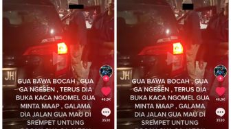 Videokan Pengendara Mobil yang Emosi Padanya, Pemotor Malah Banjir Kecaman dari Warganet