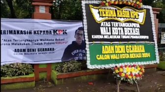 Kirim Bunga untuk KPK, Adam Deni Sebut Dirinya Calon Wali Kota Bekasi