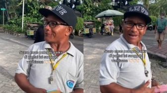 Viral Bapak-bapak Tukang Parkir Menyanyi, Suara Merdunya Tuai Decak Kagum Warganet