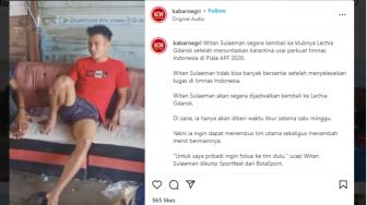 Viral Video Witan Sulaeman Duduk Santai di Rumah, Netizen: Orang Kampung Mendunia