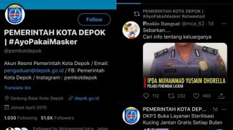 Heboh Akun Twitter Pemkot Depok Retweet Ajakan Memburu Keluarga Polisi Penembak Laskar FPI