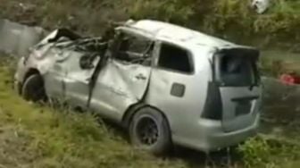 Viral, Mobil Kecelakaan di Jalan Tol, Warganet, Ingatkan Batas Kecepatan