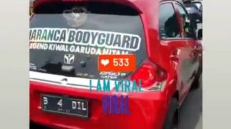 Mobil Merah Plat Jakarta Ini Bikin Resah Warga Makassar