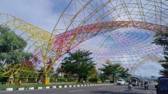 Sambut MotoGP 2022, Pintu Masuk Kota Mataram Dibikin Cantik