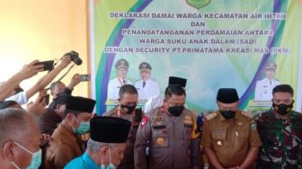 Kasus Penembakan Satpam oleh Orang Rimba Berakhir Damai