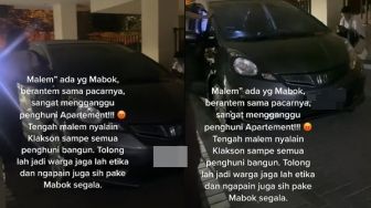 Viral Sejoli Bertengkar di Mobil, Bunyikan Klakson Tengah Malam Ganggu Penghuni Apartemen