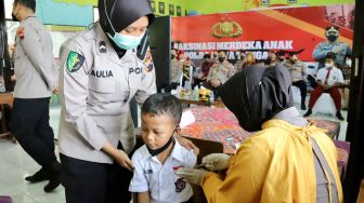 Kapolda Jateng Targetkan Vaksinasi Anak Capai 70 Persen Pekan Depan